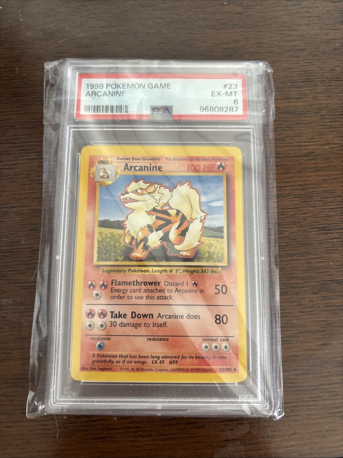 Pokémon TCG Growlithe Base Set 1999