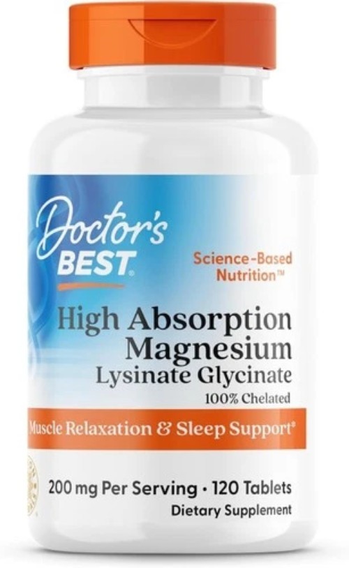 Doctor\'s Best High Absorption Magnesium Glycinate Lysinate, 100% Chelated. Doctor\'s Best High Absorption Magnesium Glycinate Lysinate, 100% Chelated.