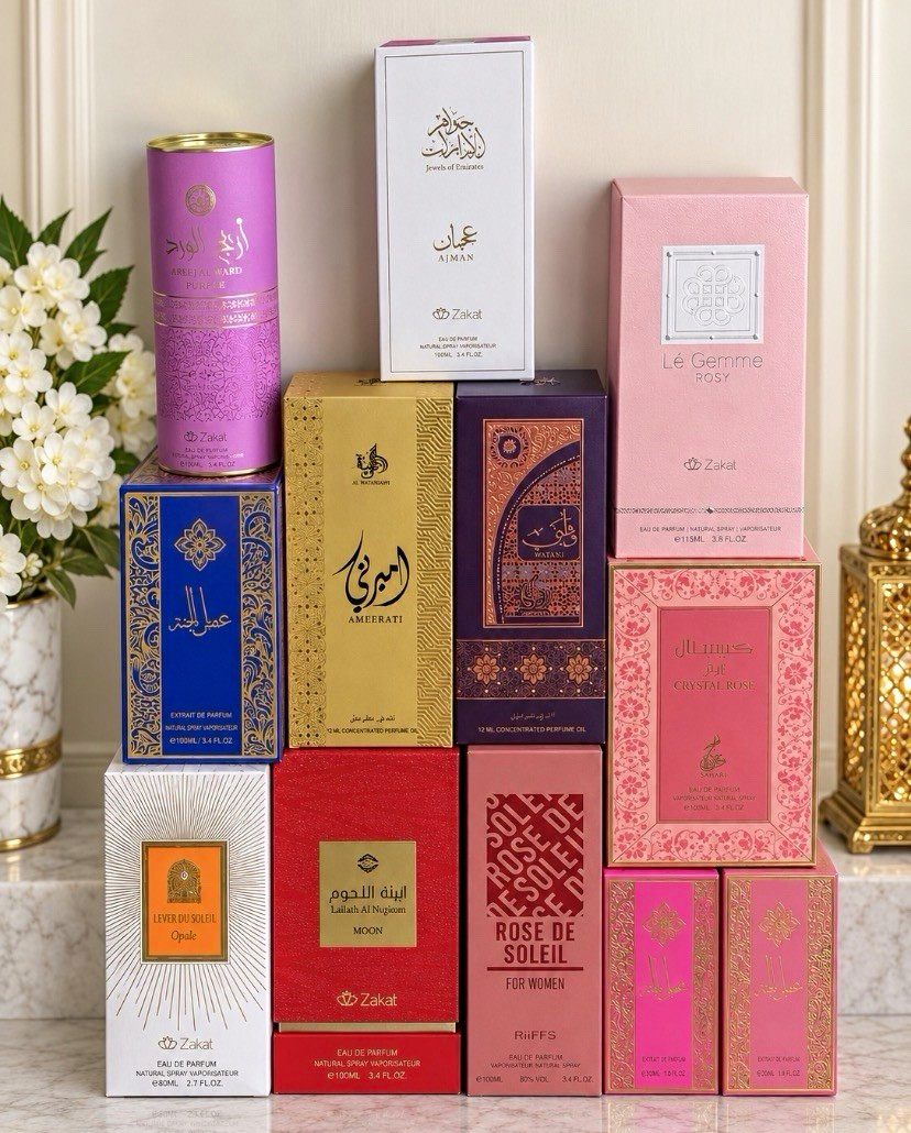 12 Pc Arabic Perfume Lot Zakat Al Wataniah Riiffs EDP Perfume Oil NEW IN BOX