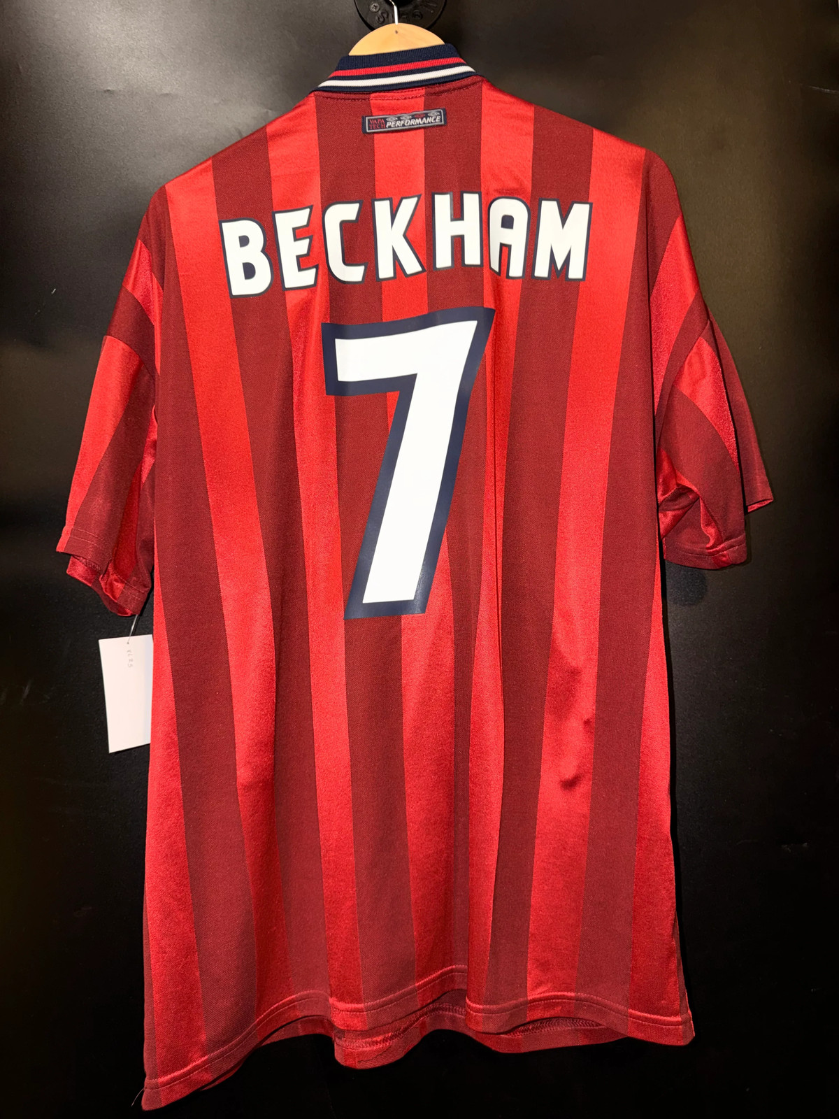 ENGLAND BECKHAM 1997-1998 ORIGINAL  JERSEY Size XL