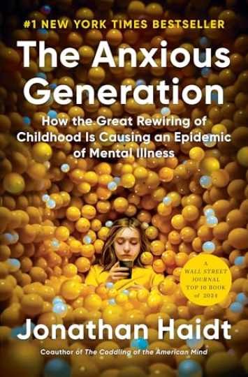 The Anxious Generation: How the - Hardcover, by Haidt Jonathan - Very Good b