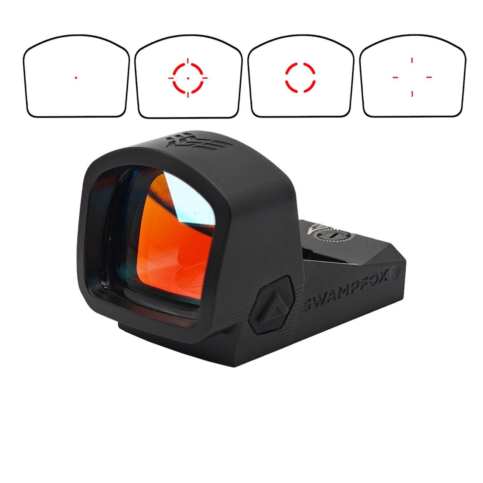 Swampfox Justice II 1x30 Red Multi-Reticle 6 MOA Dot Sight For RMR Cut