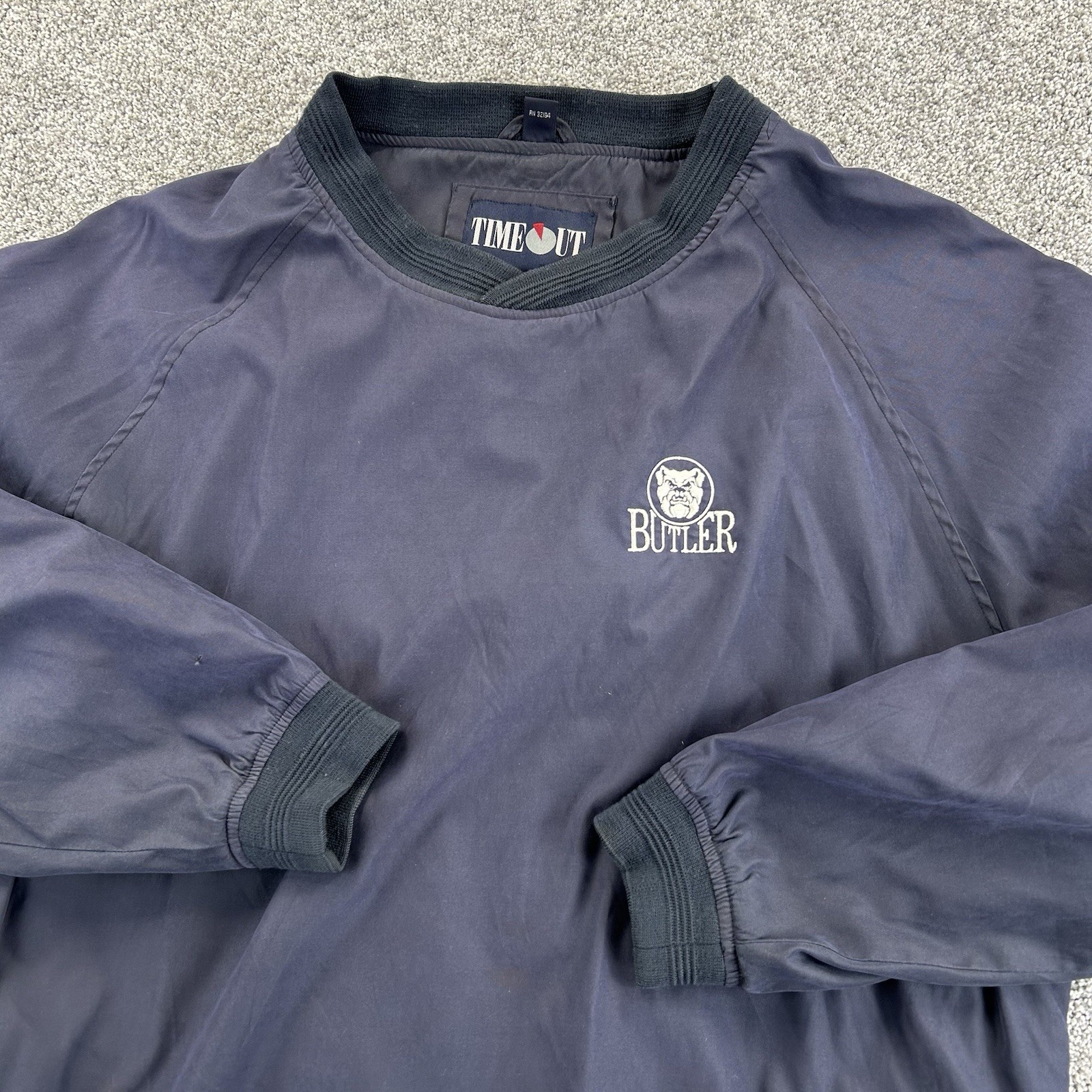 Vintage Butler Bulldogs Windbreaker Jacket Mens XL Embroidered Pullover NCAA