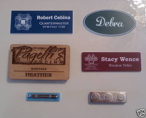 Custom Engraved Name Badges - Name Tags - 