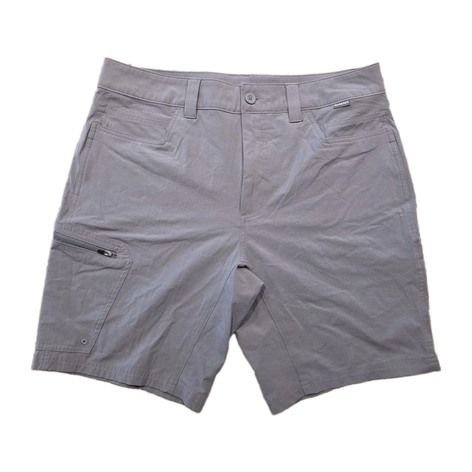 Simms Mens Size 34 Superlight Fishing Shorts RN 103631 Medium Gray Pristine Simms Mens Size 34 Superlight Fishing Shorts RN 103631 Medium Gray Pristine