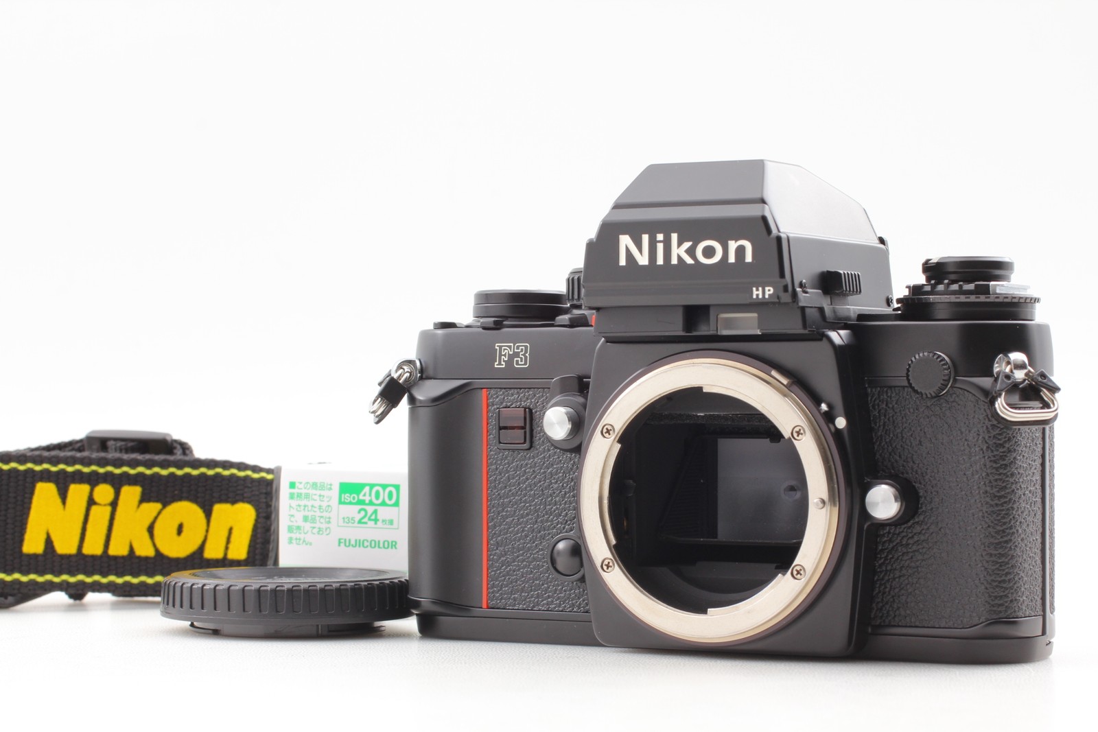 [ Top MINT w/ Strap ] Nikon F3 HP Black 35mm SLR Film Camera Body From JAPAN