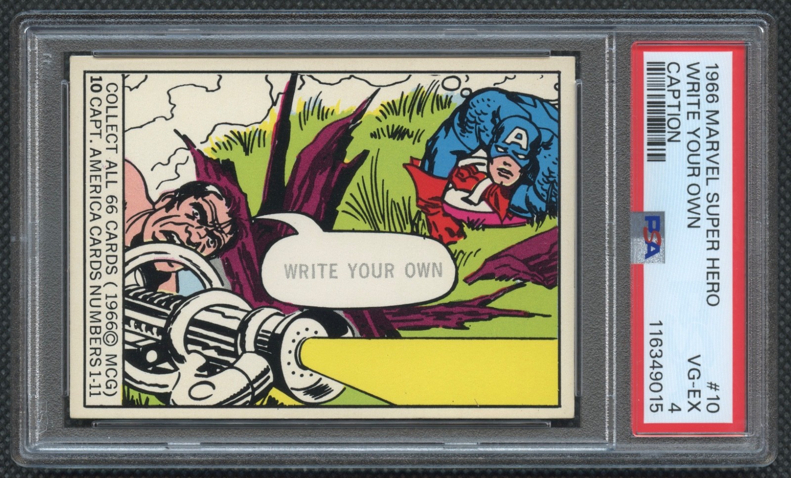 1966 Donruss Marvel Captain America Rookie #10 PSA 4