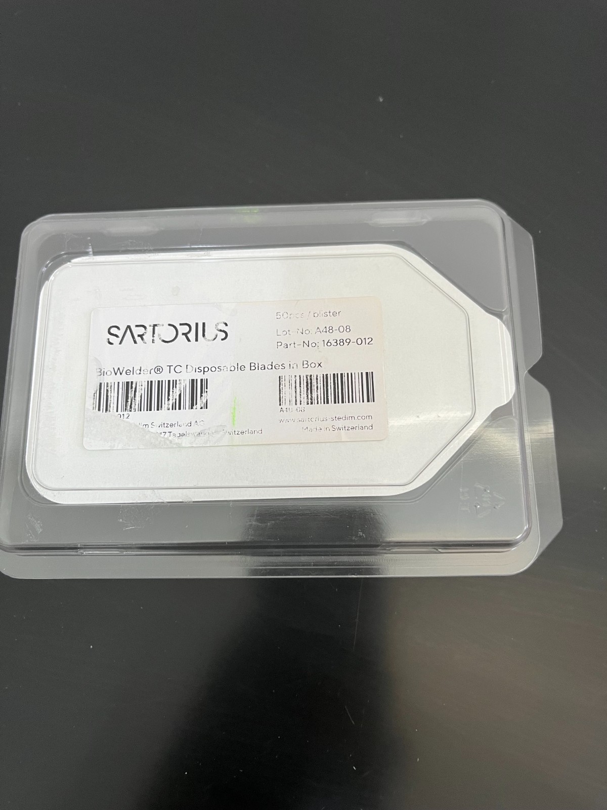 Sartorius Biowelder TC Blades PN16389-012 Brand new Sealed box of 50, Exp 2031
