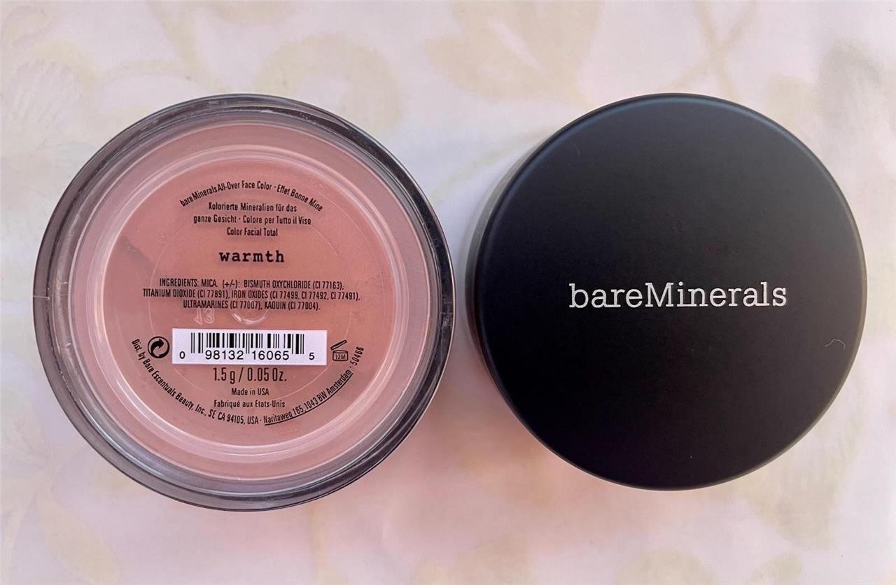 *2-PACK*  bareMinerals All-Over Face Color WARMTH 1.5g XL ~ NEW/SEALED