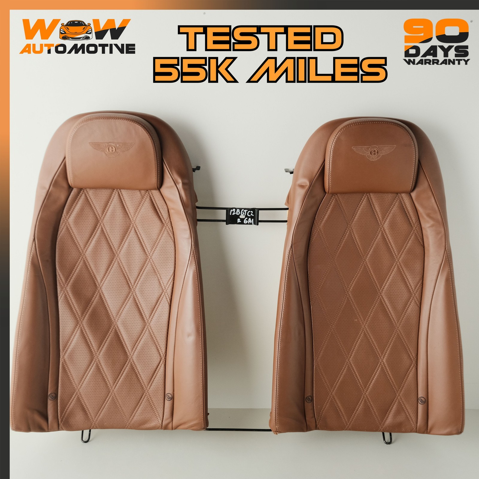12-17 BENTLEY CONTINENTAL GTC REAR TOP UPPER SEAT CUSHION COVER ASSEMBLY OEM