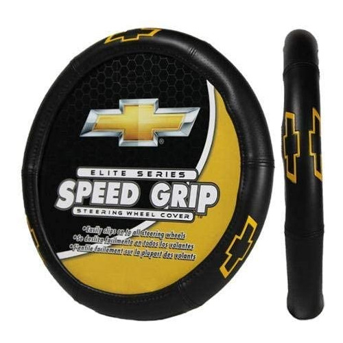 Plasticolor 006727R03 Elite Speed Grip Steering Wheel Cover With Chevrolet Logo