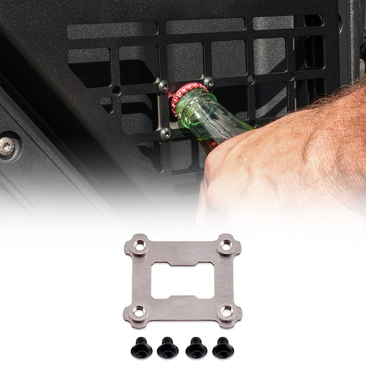 IAG Stainless Steel MOLLE Panel Bottle Opener