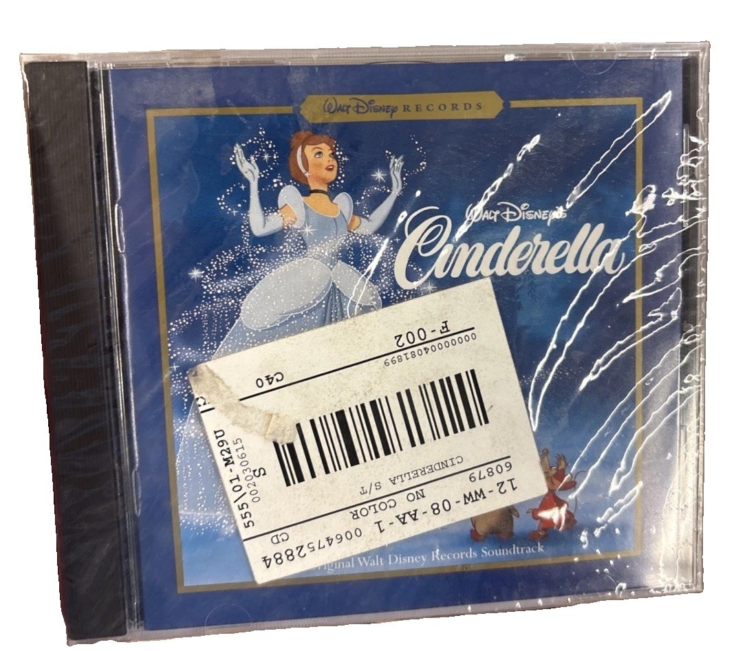 Disney Cinderella Original Walt Disney Records Soundtrack CD 1997 New Sealed Disney Cinderella Original Walt Disney Records Soundtrack CD 1997 New Sealed