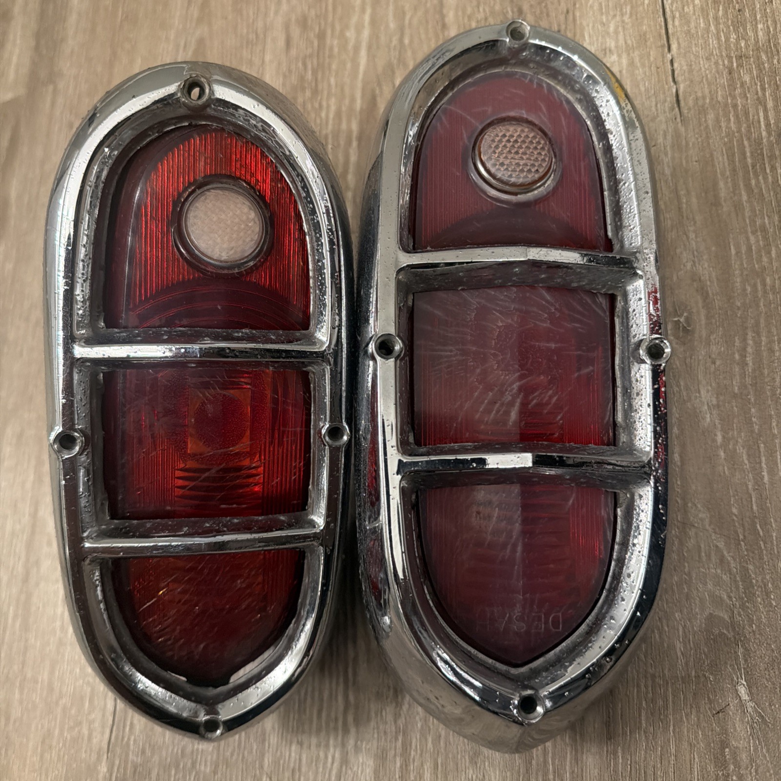 1950 1951 1952 DeSoto Tail Lights Assemblies Housing Lamp  Nice Drive Quality