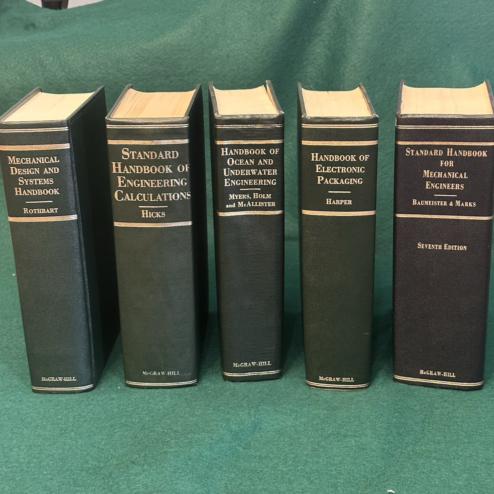 Vintage Engineering Reference Handbooks Lot Of 5 Books McGraw-Hill 1960’s GC Vintage Engineering Reference Handbooks Lot Of 5 Books McGraw-Hill 1960’s GC