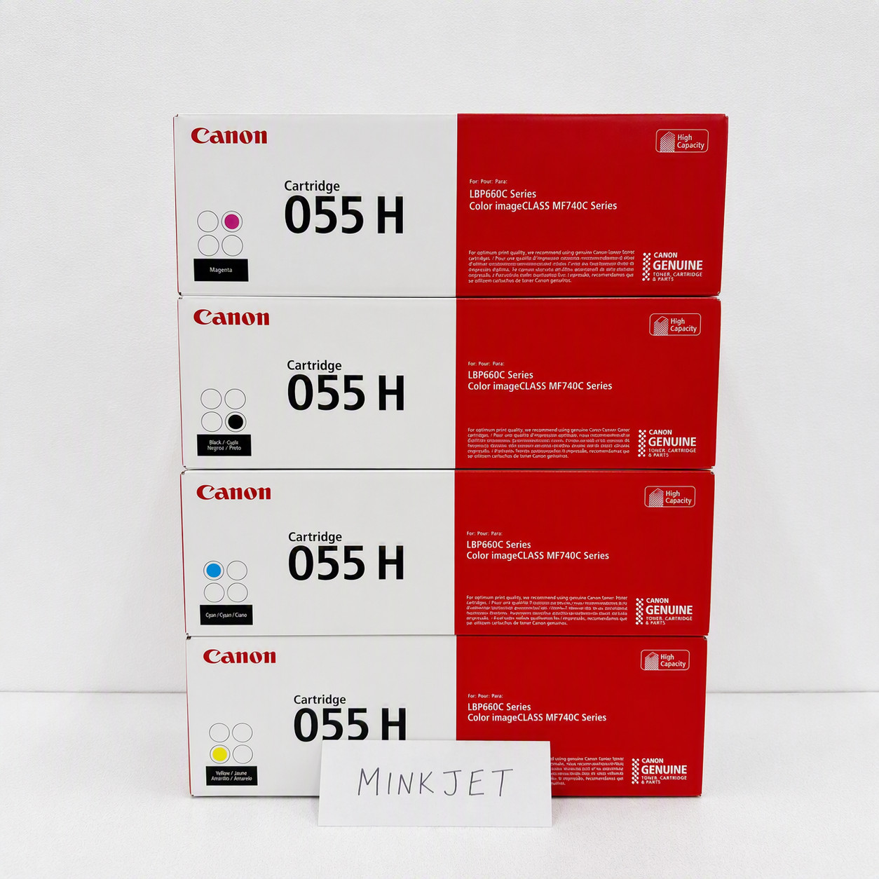 Genuine Canon 055H Toner Set 4 Pack CMYK High Capacity MF741Cdw MF743Cdw Sealed