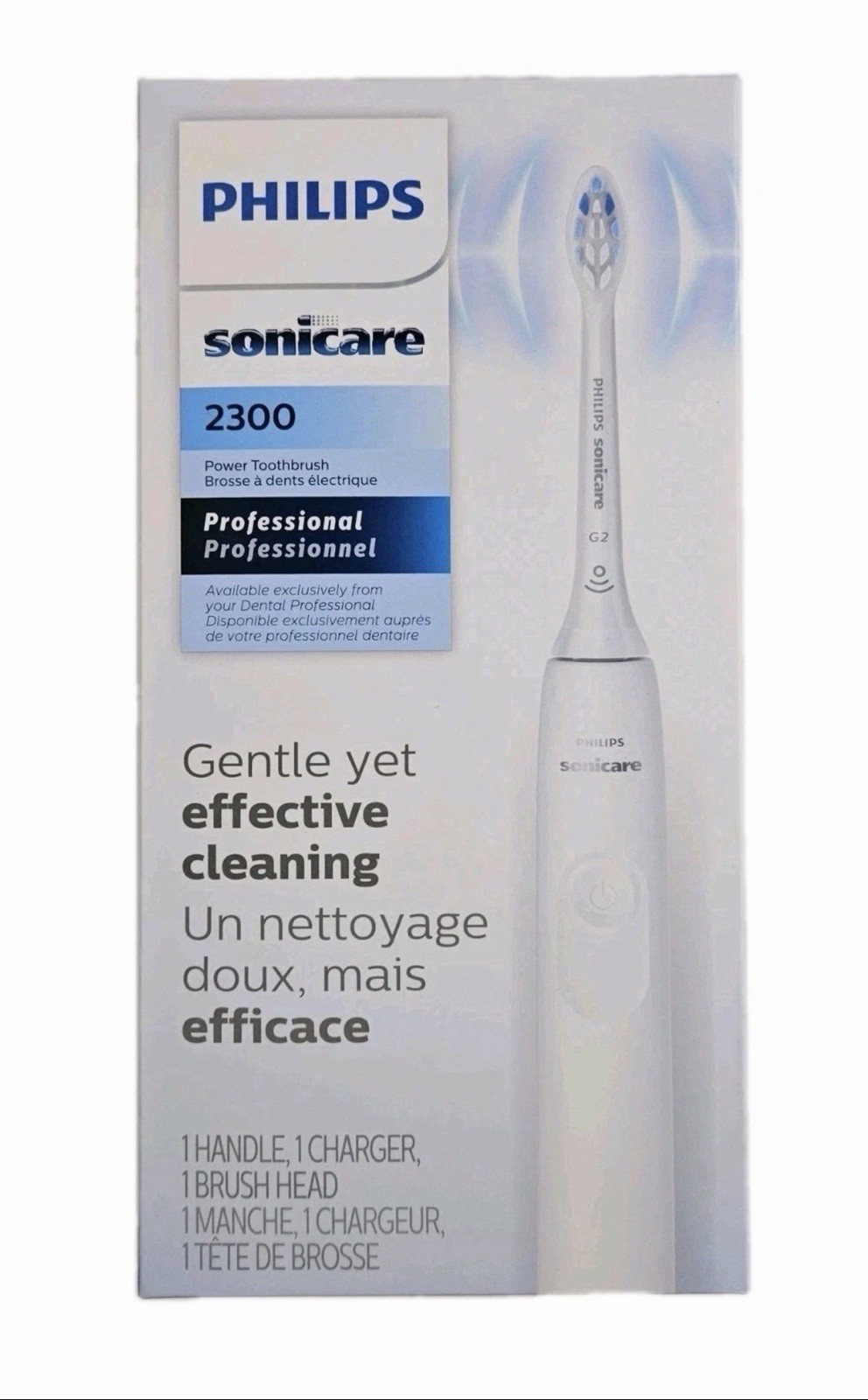 Philips Sonicare 2300 Sonic Electric Toothbrush Handle & Charger, White Philips Sonicare 2300 Sonic Electric Toothbrush Handle & Charger, White