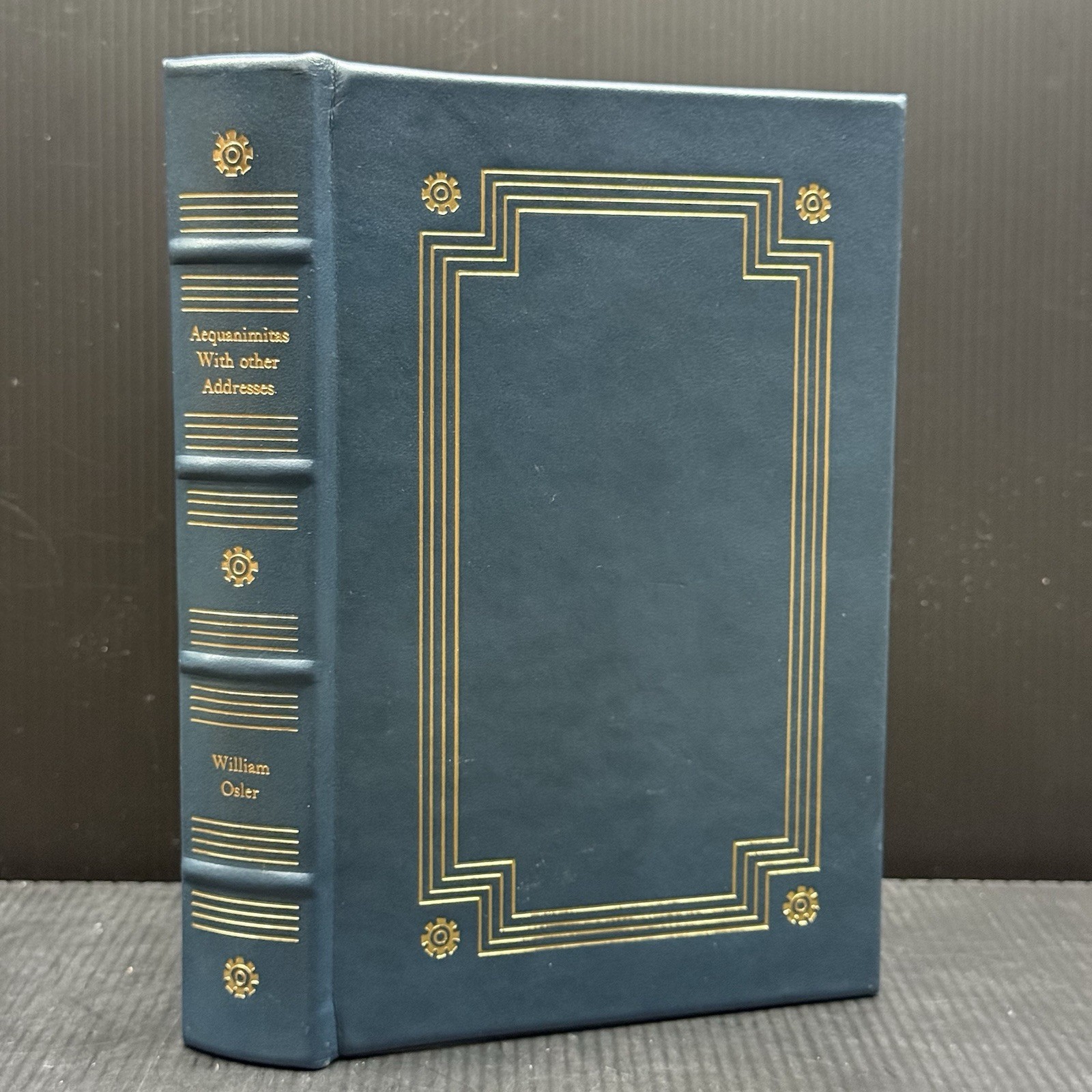 Classics of Medicine Library 1987 Leather Gilded AEQUANIMITAS William Osler