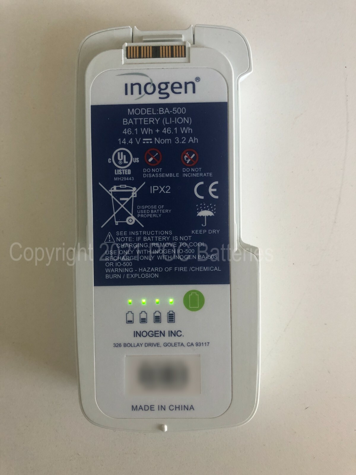 New Open Box (Inogen G5/OxyGo Next) BA-500 Single Battery