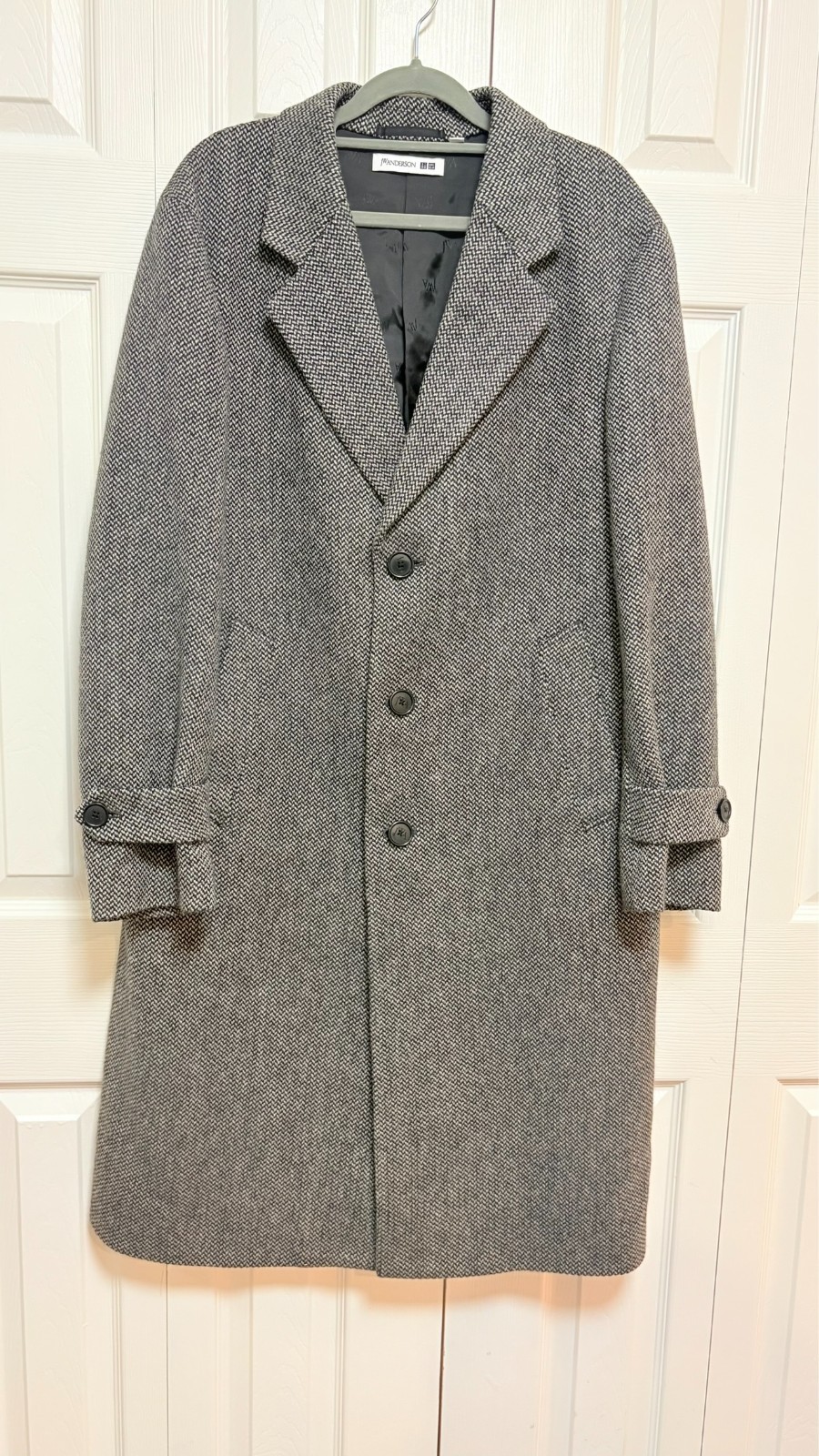 UNIQLO x JW Anderson Wool Blend Tweed Coat Size S