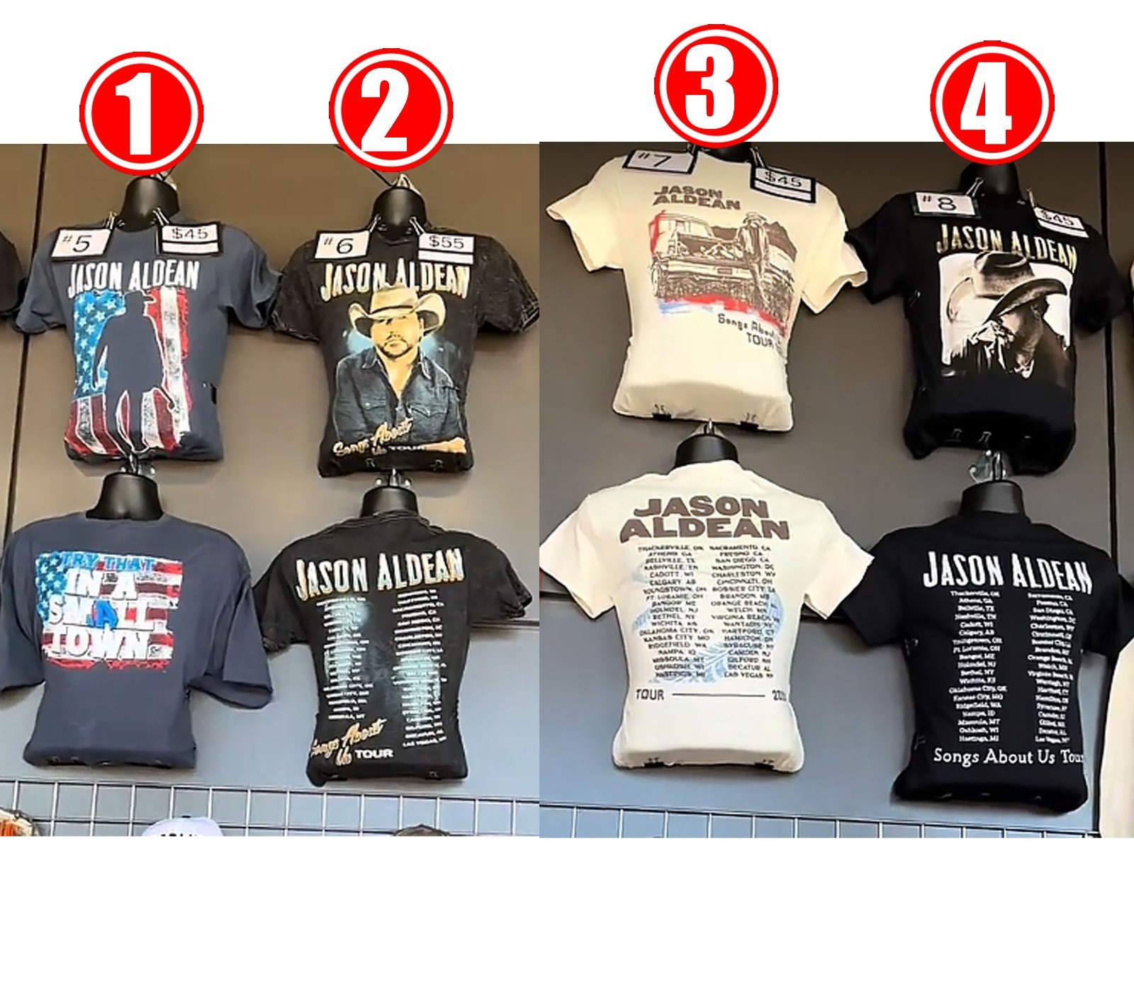 Jason Aldean Songs About Us Tour 2026 Merch reprint T-Shirt
