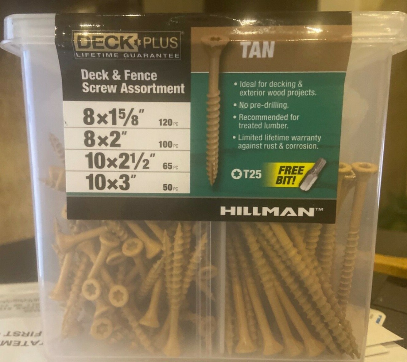 HILLMAN DECK + TAN (COMBO PACK) 120 8X1-5/8