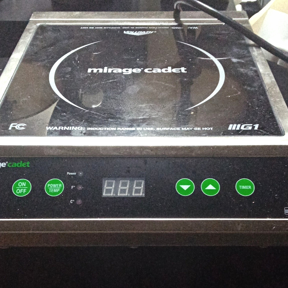Vollrath Mirage Cadet Induction Hob 1 Burner 1800W 120V Black/Silver 59300