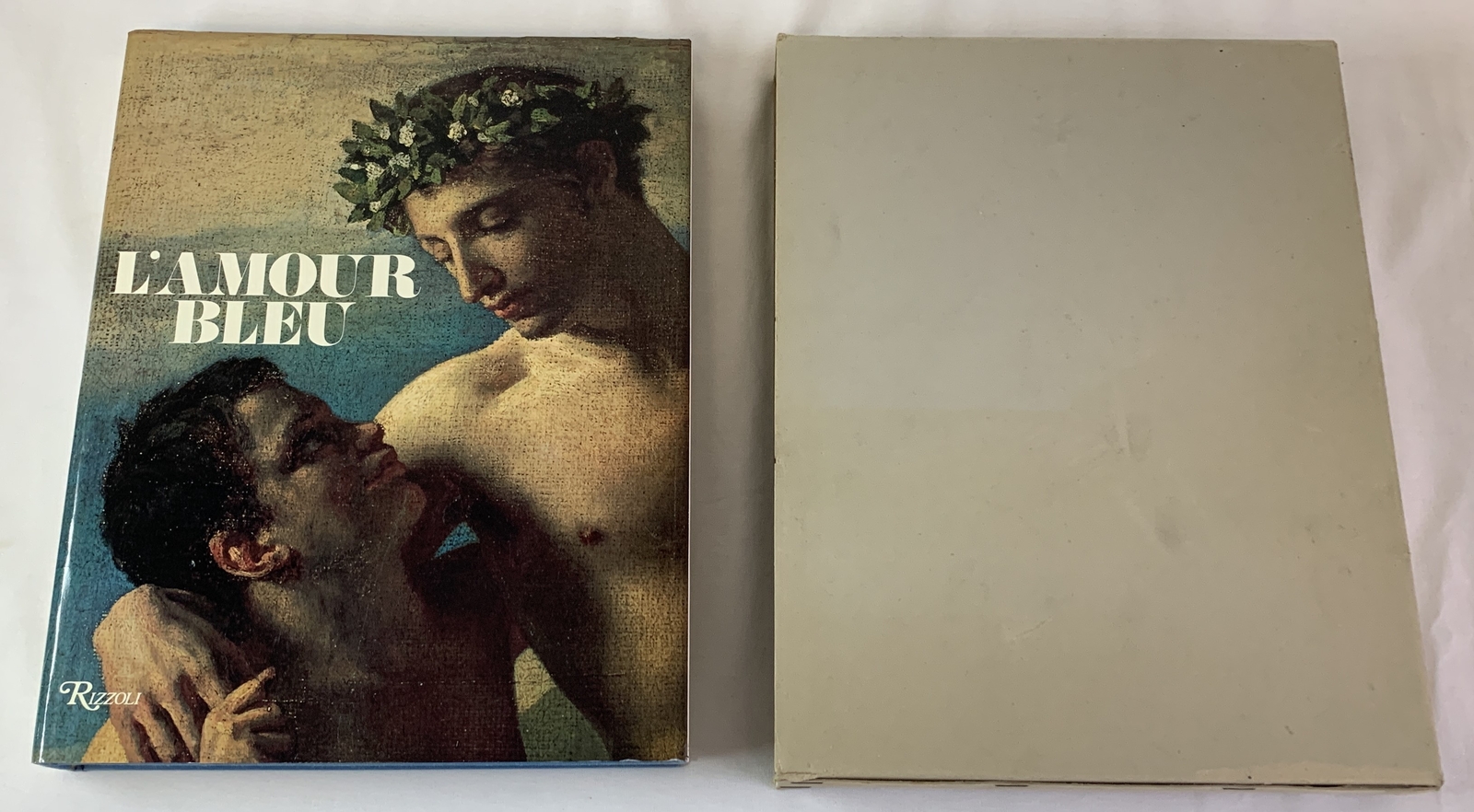 1978 Cecile Beurdeley L'AMOUR BLEU ~ hc dj slipcase ~ jacket is clipped