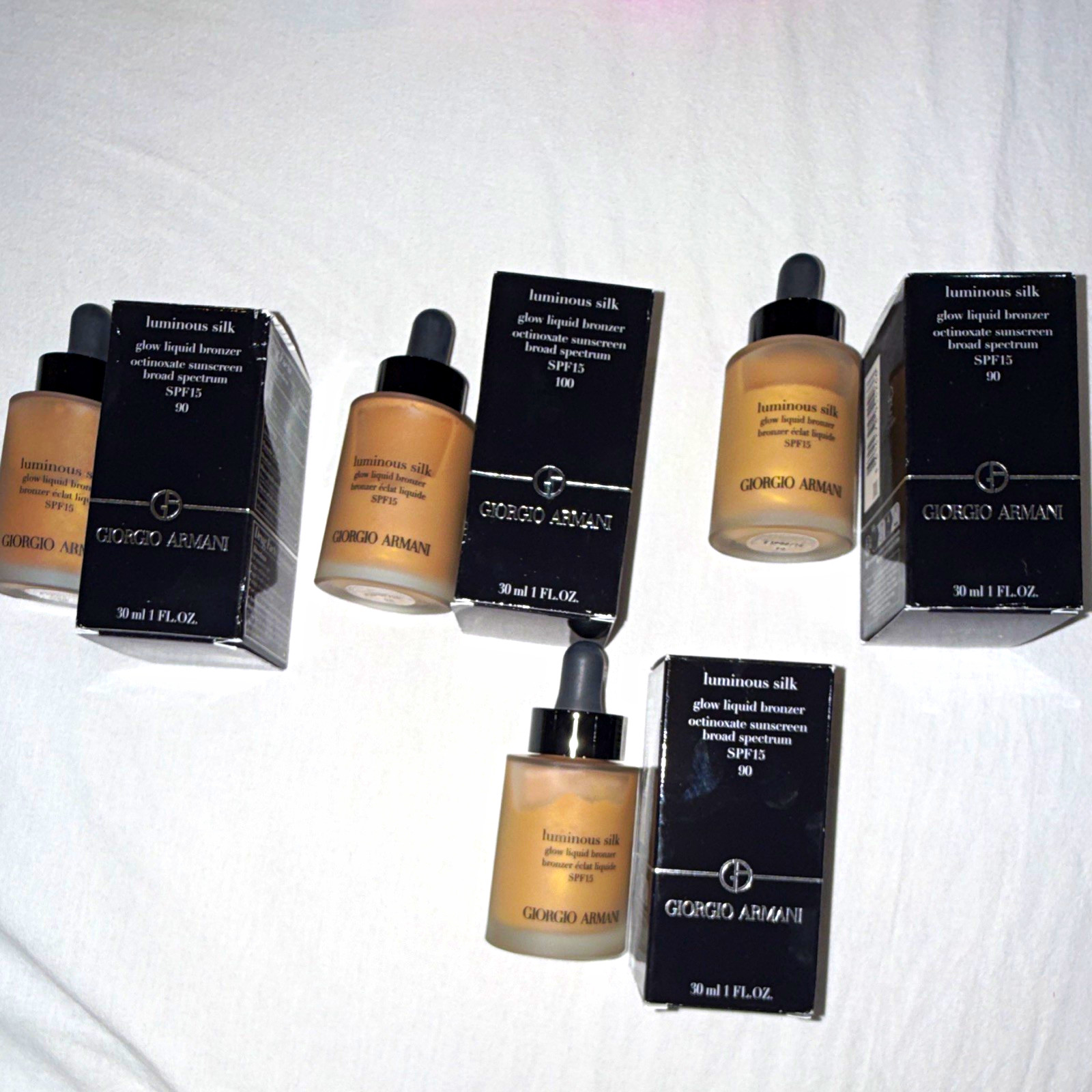 Giorgio Armani Luminous Silk Liquid Glow Bronzer SPF 15 30ml Shades 90/100