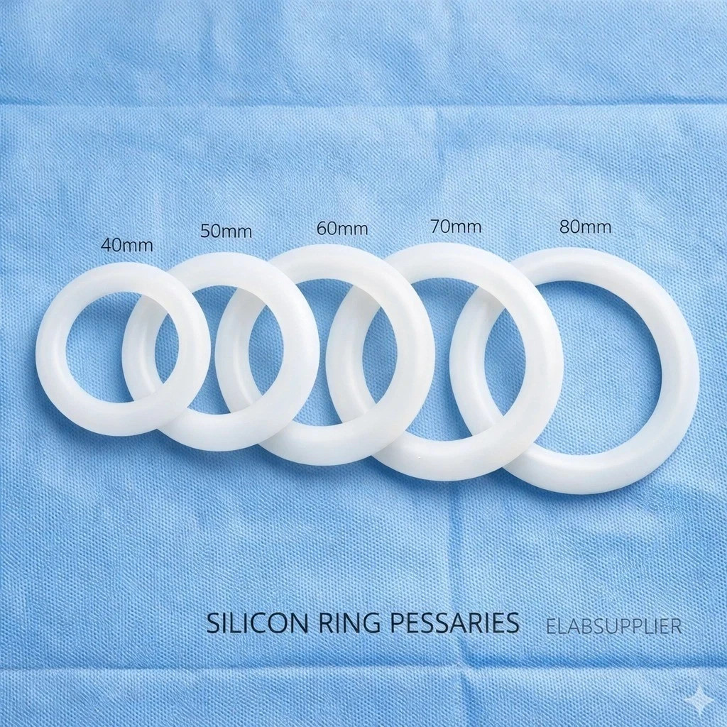 Silicone Ring Vaginal Pessary Set 40/50/60/70/80mm Sterile Medical Grade