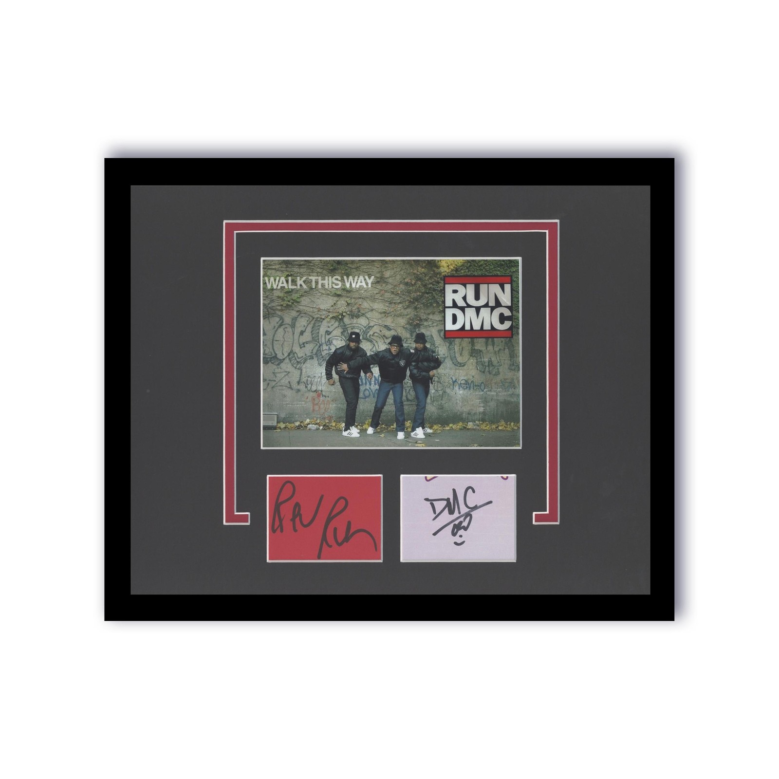 Run-DMC Autographed Signed 11x14 Framed Photo Hip-Hop Rap  Walk This Way