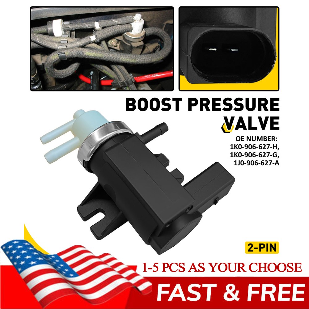 Turbo Boost Solenoid Valve For Volkswagen VW GOLF JETTA AUDI A3 1K0906627B 1-5X