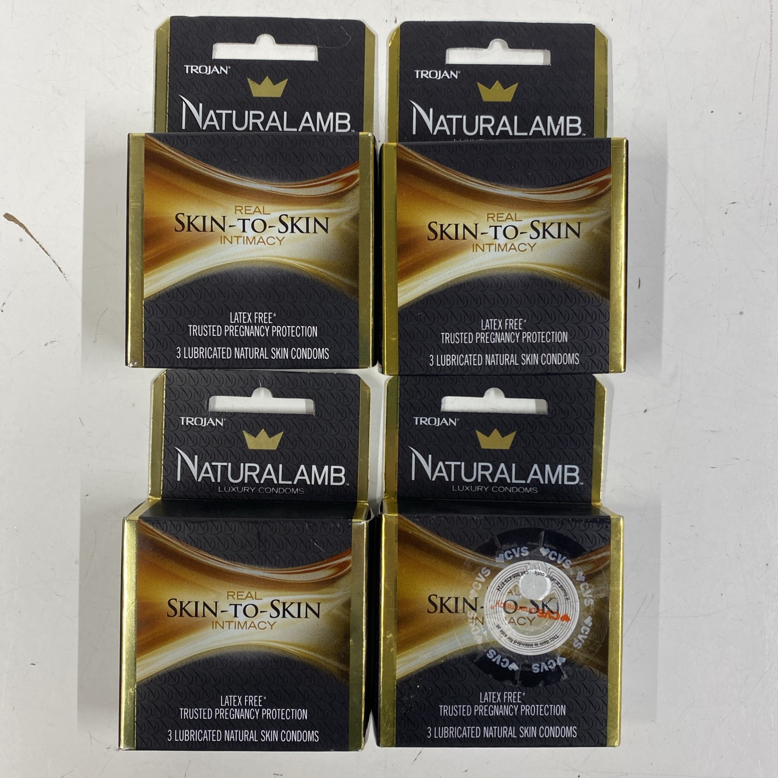 LOT x12 TROJAN NATURALAMB Luxury Condoms Real Skin To Skin Intimacy LATEX FREE LOT x12 TROJAN NATURALAMB Luxury Condoms Real Skin To Skin Intimacy LATEX FREE