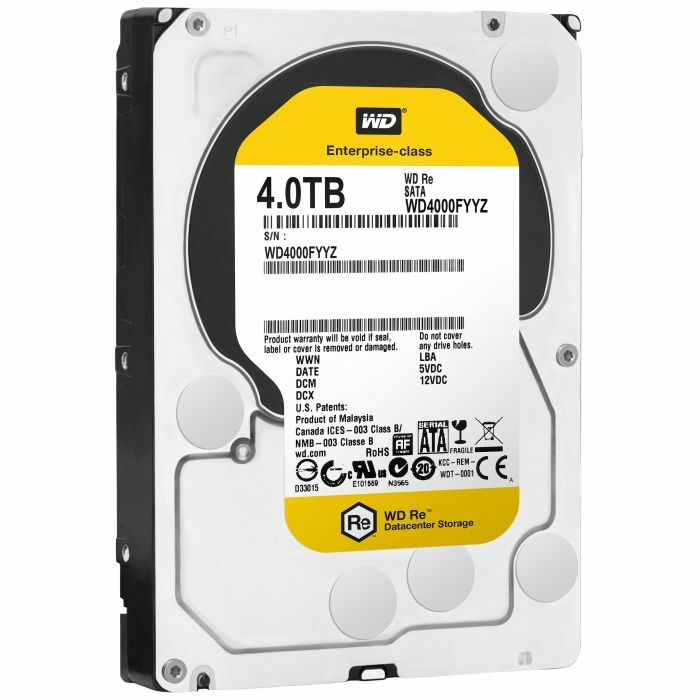 Western Digital RE WD4000FYYZ 4TB 7200 RPM 64MB Cache SATA 6Gb/s 3.5