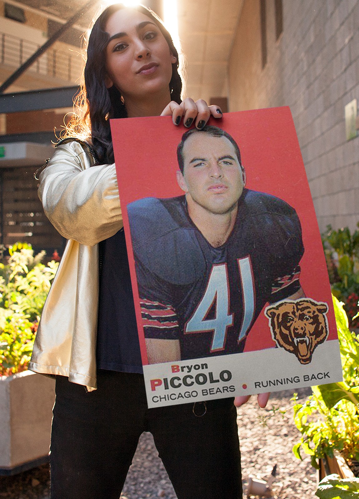 Brian Piccolo 1969 Topps Rookie Card Poster 11x17 MINT Chicago Bears
