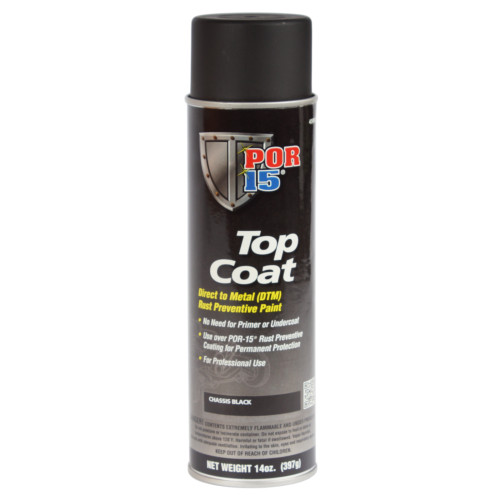 Por-15 45918 Top Coat Chassis Black 14 oz. Aerosol Spray Can 