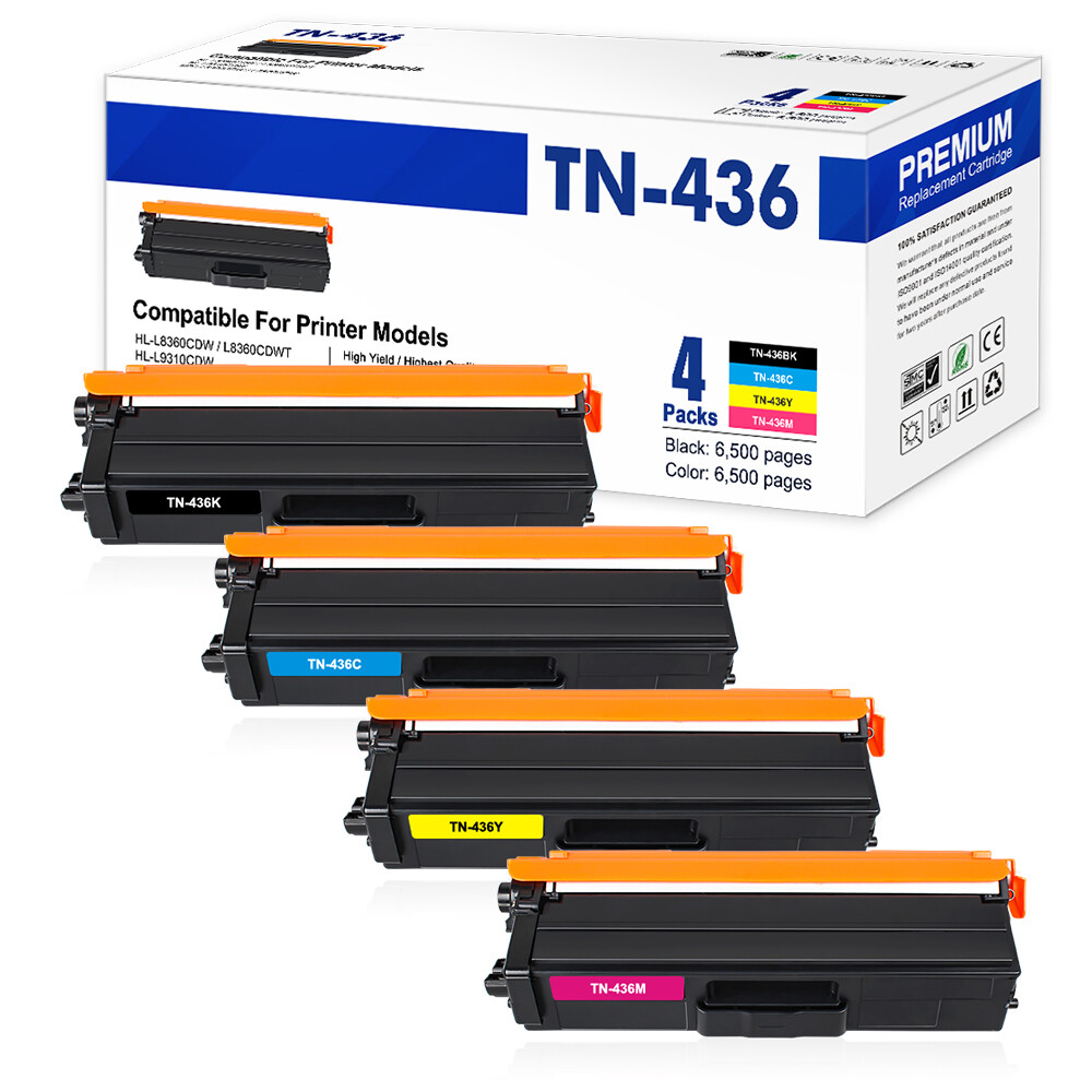 TN436 TN433 TN431 Toner Set for Brother MFC-L8900CDW L8610CDW HL-L9310CDW Lot