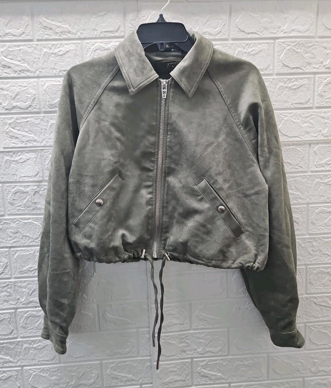 New BlankNYC Desert Sage Jacket Faux Suede Size S New BlankNYC Desert Sage Jacket Faux Suede Size S