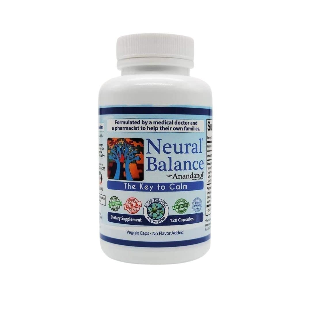 NEURAL BALANCE Anandanol with Proprietary Digestive Enzyme Blend (120 Count, Pac