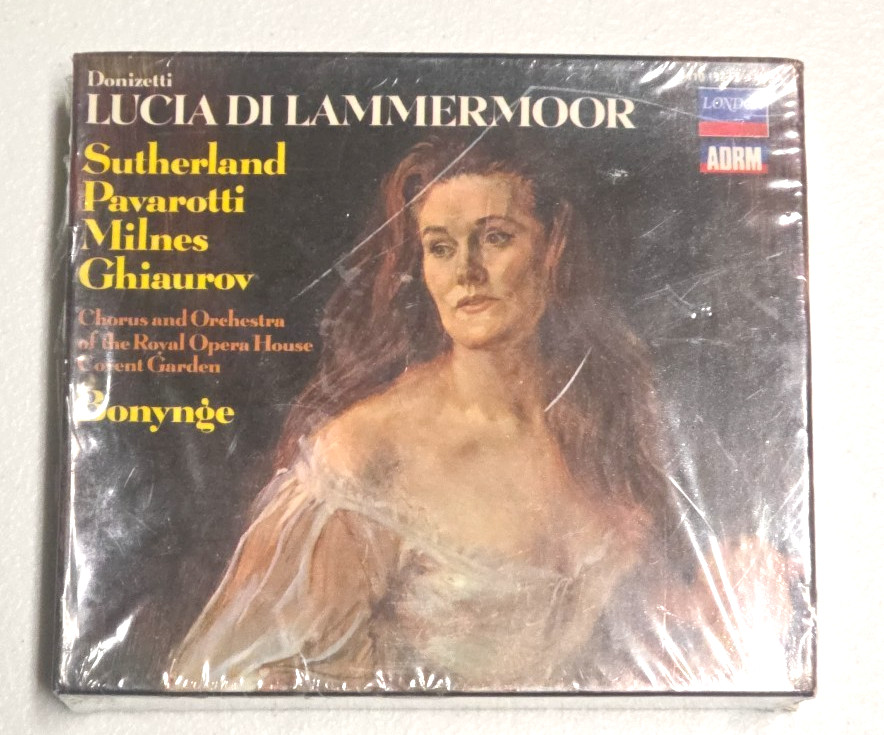 Donizetti: Lucia di Lammermoor Sutherland, Pavarotti, 2009 CD Set SEALED Donizetti: Lucia di Lammermoor Sutherland, Pavarotti, 2009 CD Set SEALED