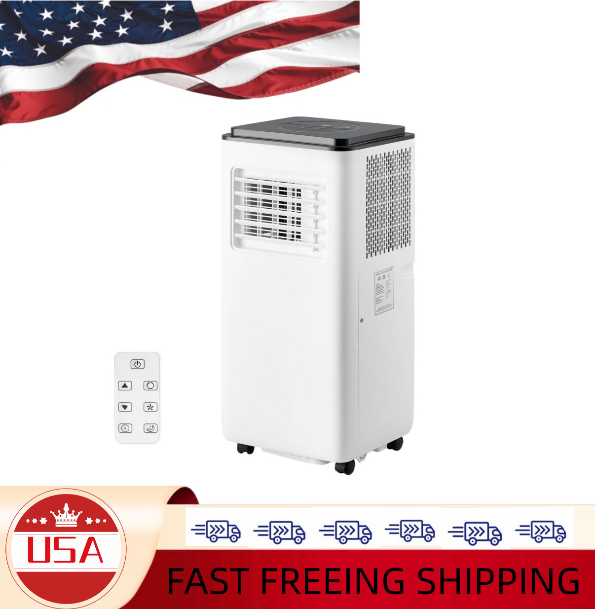 Garvee 10000 BTU Portable Air Conditioner - 4-in-1 Cooling, Dehumidifier, Fan an