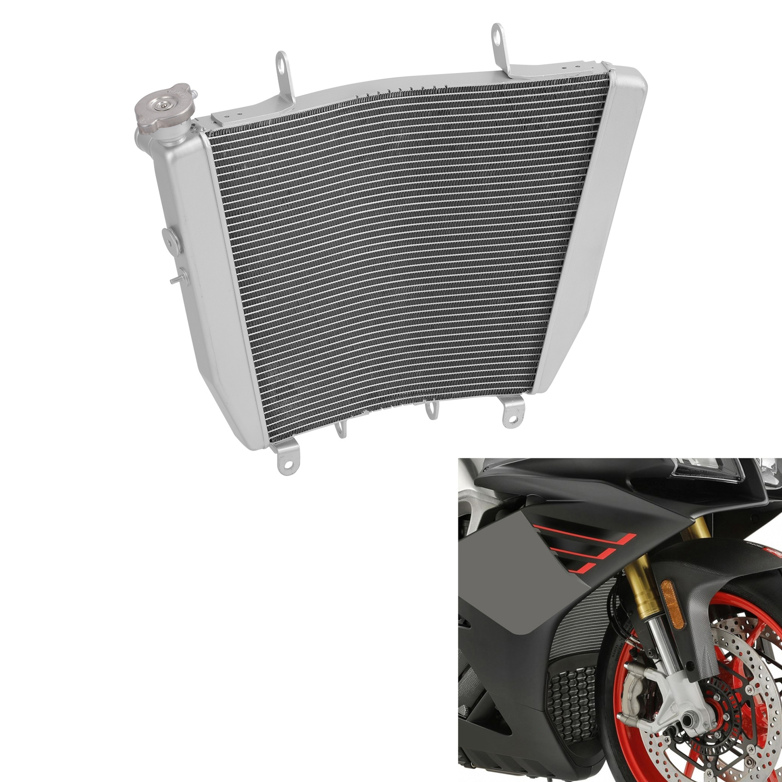 Aluminum Radiator Cooler Cooling Fit For Aprilia RSV4 2011-2022 2016 2020 2021