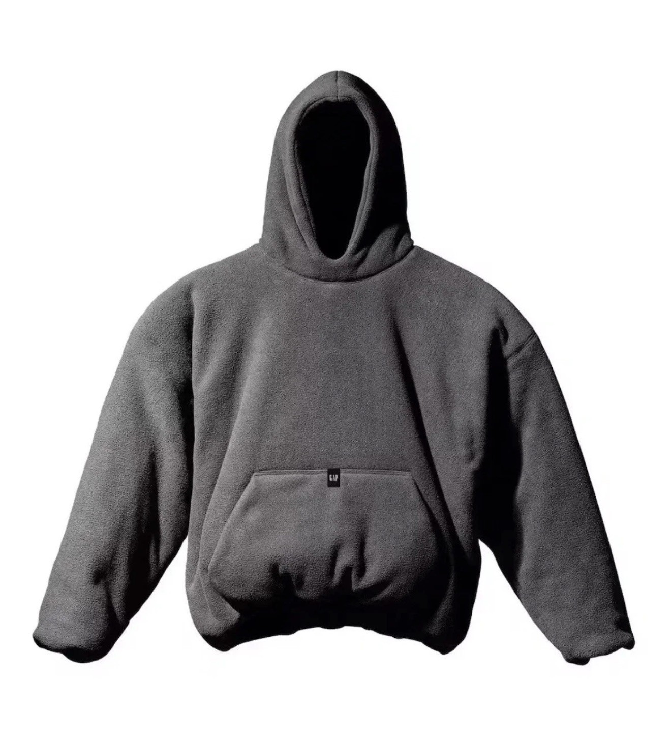 Yeezy x Gap x Balenciaga 32 Polar Fleece Hoodie Dark Grey Extra Large NIB