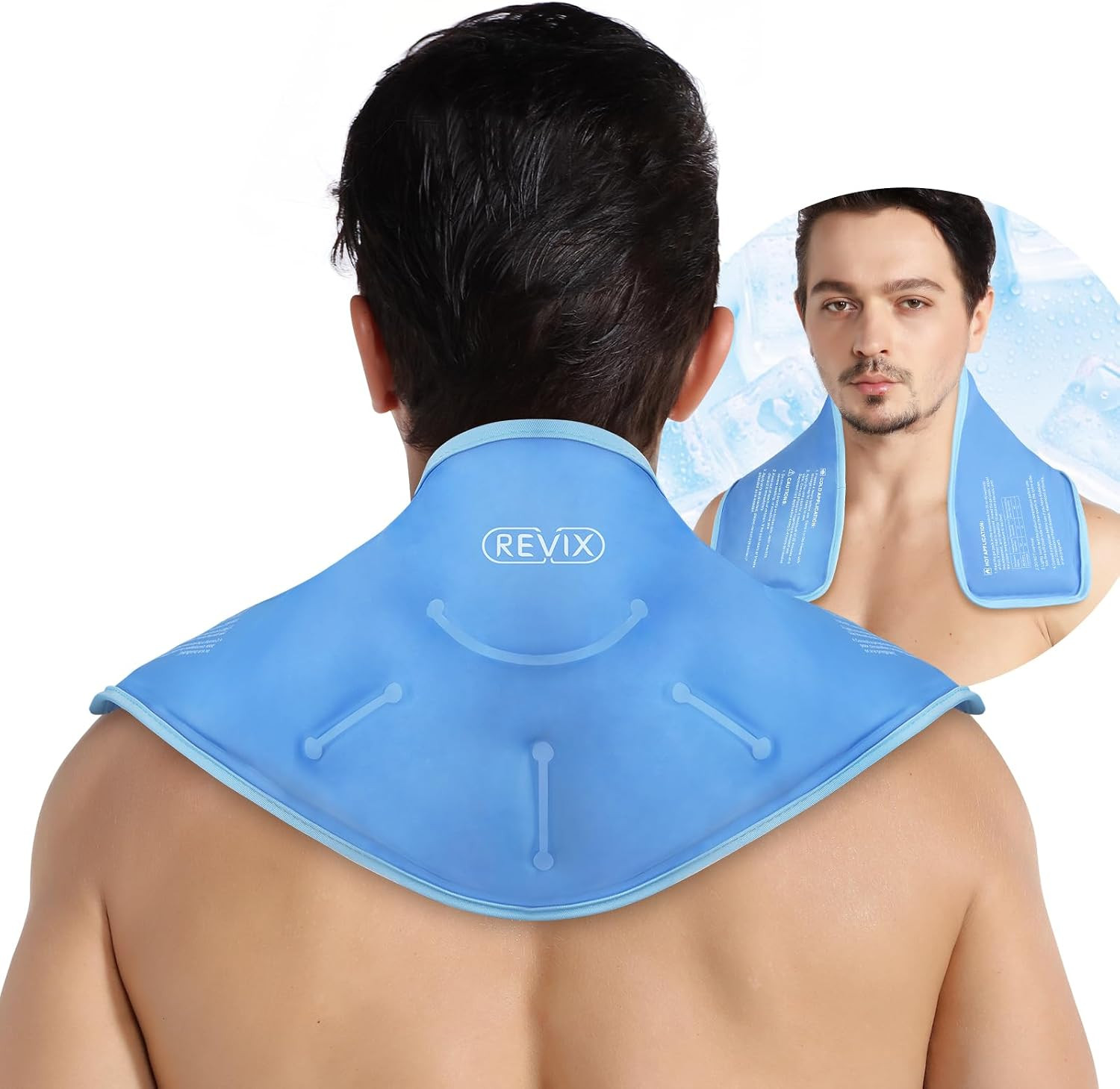 REVIX Neck Ice Pack Wrap – Reusable Hot Cold Gel Pack for Neck and Shoulder REVIX Neck Ice Pack Wrap – Reusable Hot Cold Gel Pack for Neck and Shoulder