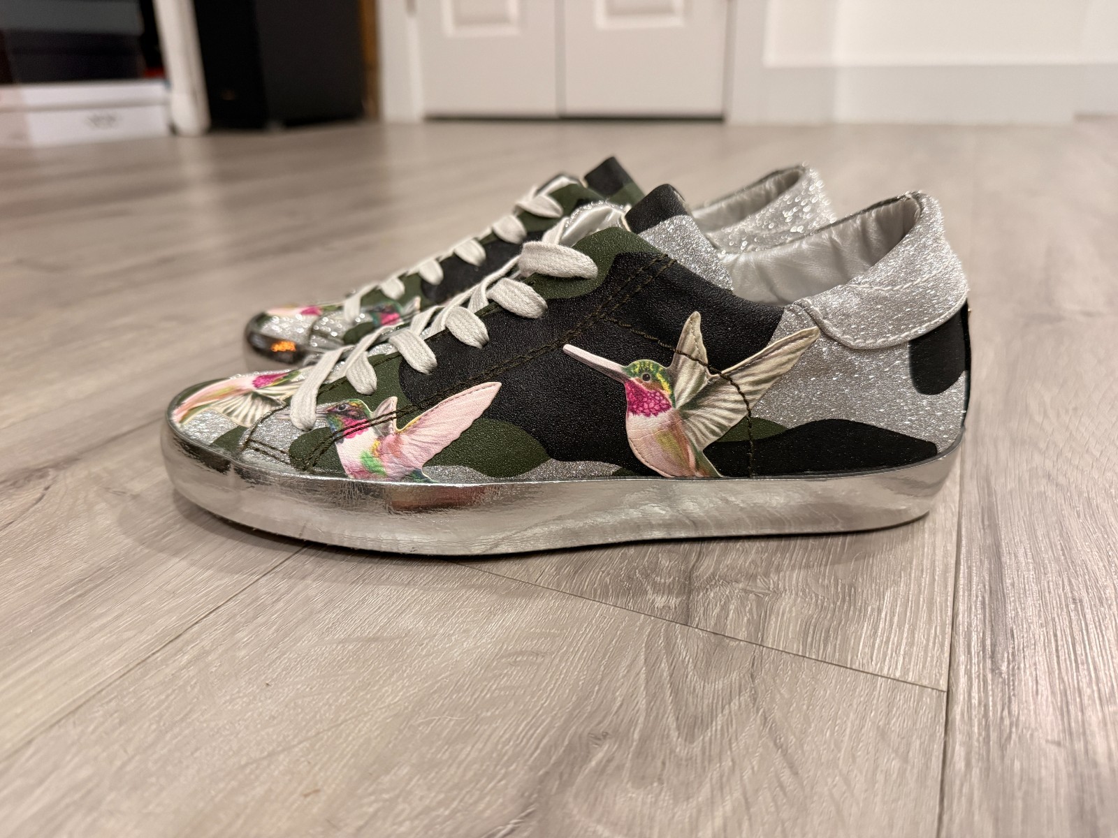 New Philippe Model Paris Hummingbird Camouflage - US Size 6 / EU 36 - MSRP $400