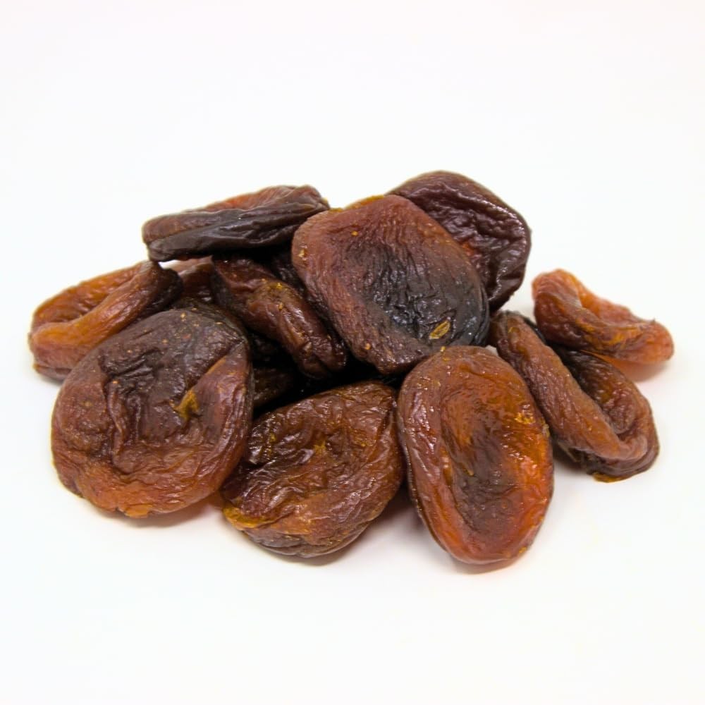 Natural Black Dried Apricots from Kyrgyzstan, 1lb - Unsulphured, Sun-Dried, N...