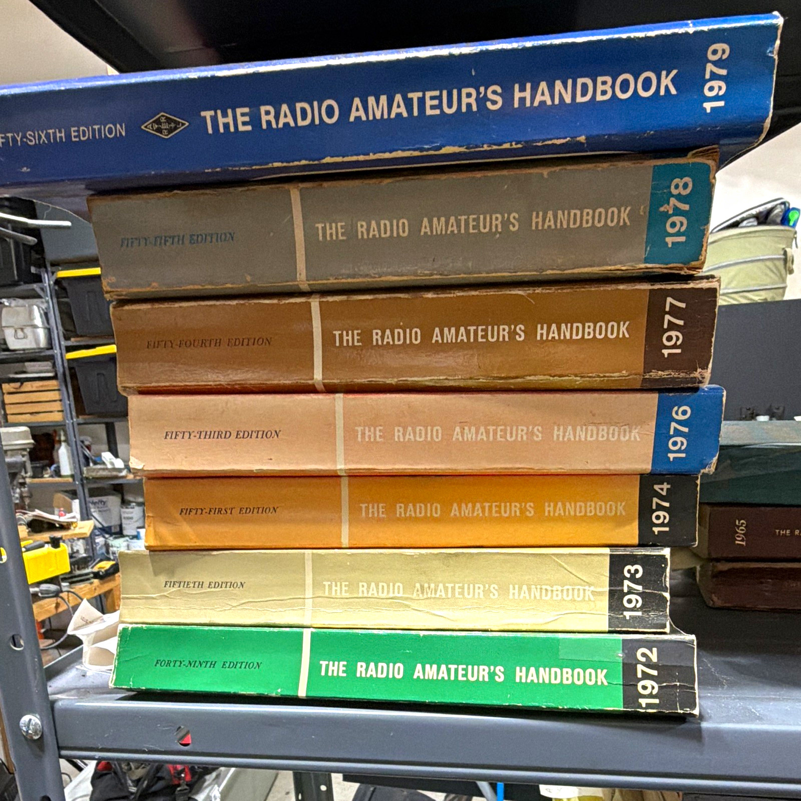 Vintage ARRL The Radio Amateur’s Handbook 1972–1979Editions – 8 Book Lot