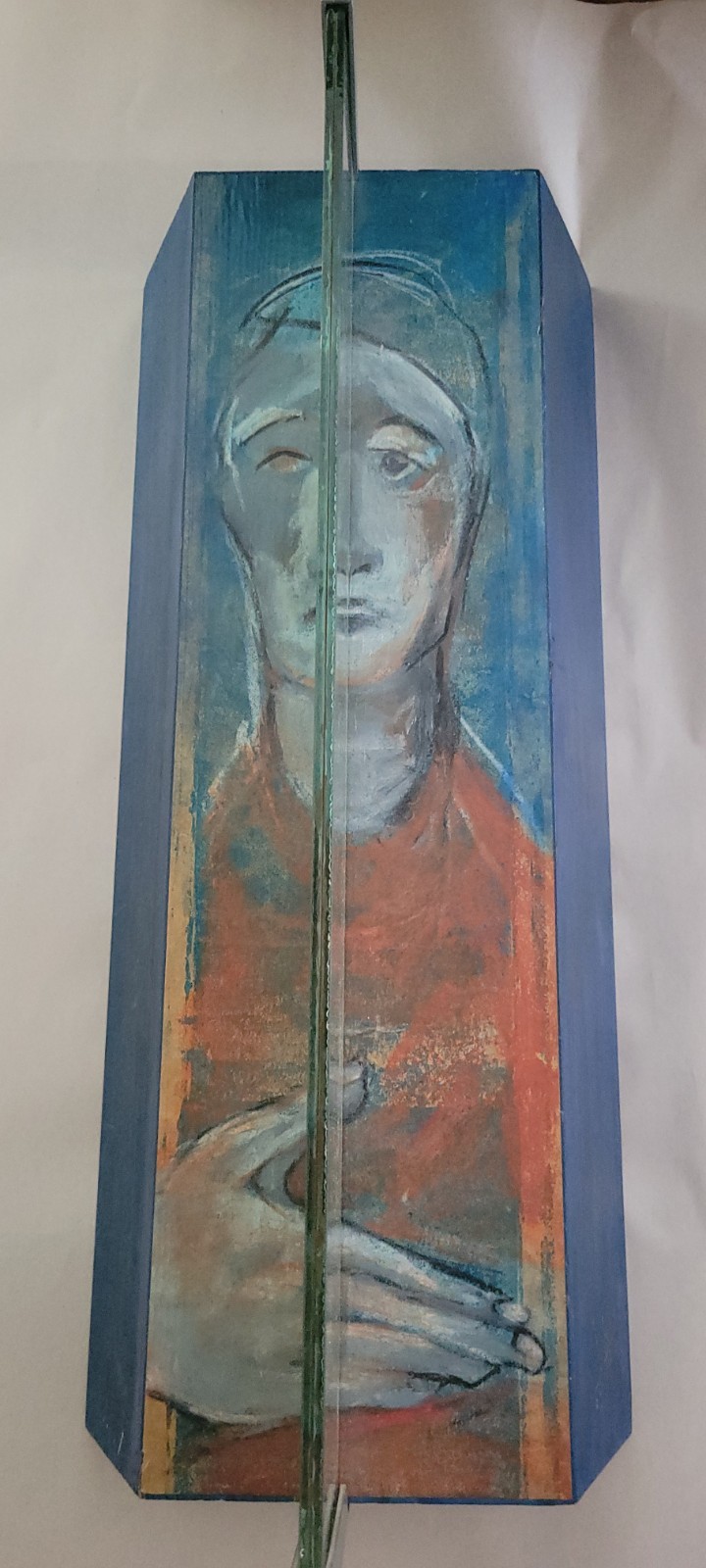 Vintage Painting 3D Sculpture Wall Art SIGNED - VERY UNUSUAL