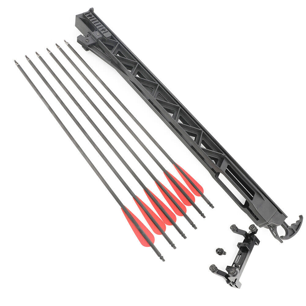 Rapid Bow Shooter Launcher 6 Arrow Archery Compound Recurve Bow Continuous Shoot