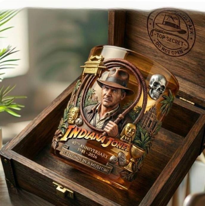 [No box] Indiana Jones 1981-2026 45th Anniversary It Belongs In A Museum Whiskey